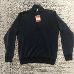 Roadster pull light navy blue quarter zip